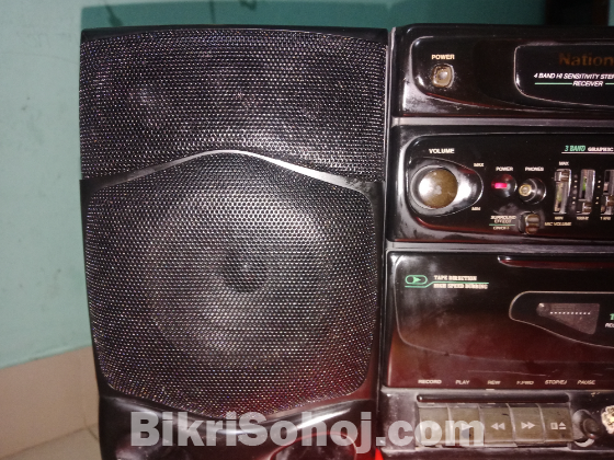 National Cassette Radio Player